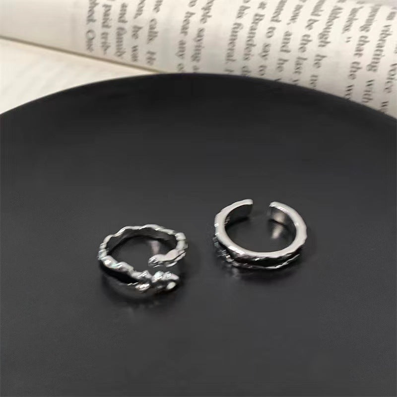 Retro Dripped Glaze Open Ring For Women