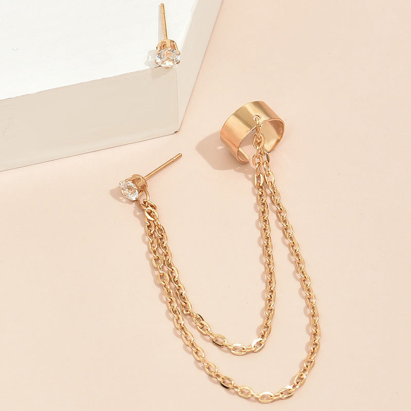 Long Tassel Chain Statement Fashion Earrings