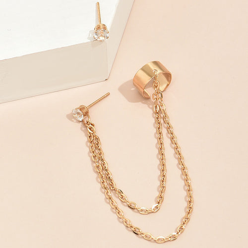 Long Tassel Chain Statement Fashion Earrings
